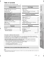 Preview for 3 page of Panasonic SA-BTT490 Owner'S Manual