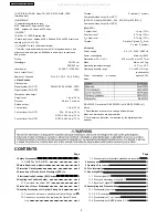 Preview for 2 page of Panasonic SA-HT330GCT Service Manual