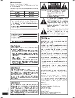 Preview for 2 page of Panasonic SA-NS55 Operating Instructions Manual