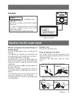 Preview for 3 page of Panasonic SA-PM50D Operating Instructions Manual