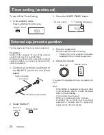 Preview for 22 page of Panasonic SA-PM50D Operating Instructions Manual