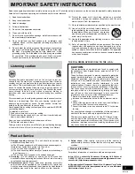 Preview for 3 page of Panasonic SAAK403 - MINI HES W/CD PLAYER Operating Instructions Manual