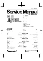 Panasonic SADK20 - MINI CD/DVD CHANGER Service Manual preview