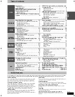 Preview for 3 page of Panasonic SAHT1500 - RECEIVER W/HD&DVD REC Operating Manual