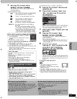 Preview for 33 page of Panasonic SAHT1500 - RECEIVER W/HD&DVD REC Operating Manual