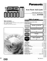 Panasonic SAHT400 - RECEIVER Operating Instructions Manual preview