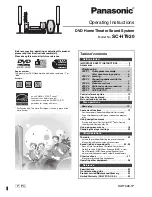 Panasonic SAHT920 - RECEIVER W/5-DISK DV Operating Instructions Manual preview