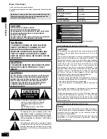 Preview for 2 page of Panasonic SAST1 - SINGLE DVD MINI SYST Operating Instructions Manual