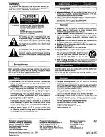 Preview for 4 page of Panasonic SB-WA100K Operating Instructions