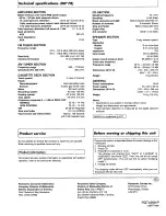 Preview for 36 page of Panasonic SC-AK15 Operating Instructions Manual