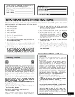 Preview for 3 page of Panasonic SC-AK310 Operating Instructions Manual