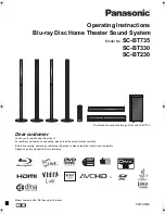 Panasonic SC-BT735 Operating Instructions Manual preview