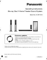 Panasonic SC-BTT230 Operating Instructions Manual preview