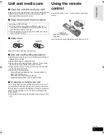 Preview for 7 page of Panasonic SC-BTT270 Operating Instructions Manual