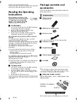 Preview for 4 page of Panasonic SC-BTT500W Basic Operating Instructions Manual