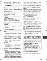 Preview for 41 page of Panasonic SC-BTT500W Basic Operating Instructions Manual