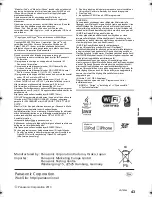 Preview for 43 page of Panasonic SC-BTT500W Basic Operating Instructions Manual