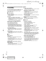 Preview for 60 page of Panasonic SC-HC212 Operating Instructions Manual