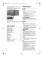 Preview for 2 page of Panasonic SC-HC297 Operating Instructions Manual