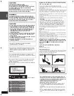 Preview for 2 page of Panasonic SC-HT1000 Operation Manual