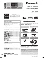 Panasonic SC-NS55 - Micro System w/ CD Player Home... Operating Instructions Manual preview