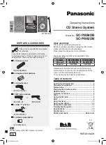 Panasonic SC-PM42DB Operating Instructions Manual preview