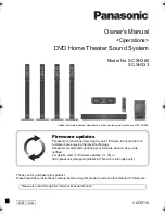 Panasonic SC-XH385 Owner'S Manual preview