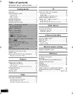 Preview for 4 page of Panasonic SCBT235 - BLU RAY HOME THEATER SYSTEM Operating Instructions Manual