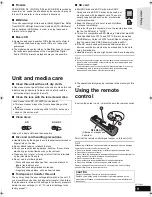 Preview for 9 page of Panasonic SCBT235 - BLU RAY HOME THEATER SYSTEM Operating Instructions Manual