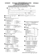 Preview for 30 page of Panasonic SCHT05 - RECEIVER W/5 DISK DV Operating Instructions Manual