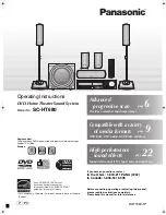 Preview for 1 page of Panasonic SCHT680 - RECEIVER W/5-DISK DV Operating Instructions Manual