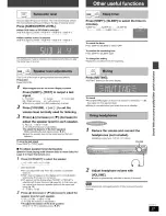 Preview for 27 page of Panasonic SCHT733 - DVD THEATER RECEIVER Operating Instructions Manual