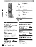 Preview for 14 page of Panasonic SCHT920 - RECEIVER W/5-DISK DV Operating Instructions Manual