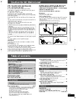 Preview for 3 page of Panasonic SCHT930 - DVD THEATER RECEIVER Operating Instructions Manual