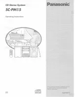 Panasonic SCPM15 - CD STEREO SYSTEM Operating Instructions Manual preview