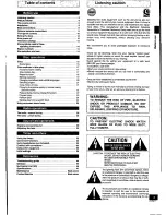 Preview for 3 page of Panasonic SCPM88 - CD STEREO SYSTEM Operating Instructions Manual