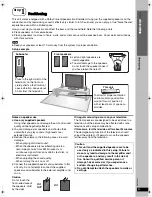 Preview for 5 page of Panasonic SCPTX5 - DVD HOME THEATER SOUND SYSTEM Operation Manual