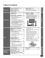 Preview for 3 page of Panasonic SCZT2 - HOME THEATER AUDO SYSTEM Operating Instructions Manual