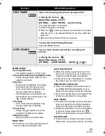 Preview for 57 page of Panasonic SDR-H100K Owner'S Manual