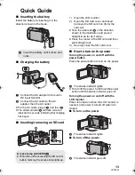 Preview for 13 page of Panasonic SDR S7 - Flash Memory Camcorder Owner'S Manual