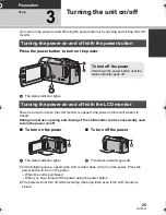 Preview for 25 page of Panasonic SDR S7 - Flash Memory Camcorder Owner'S Manual