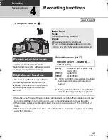 Preview for 47 page of Panasonic SDR S7 - Flash Memory Camcorder Owner'S Manual