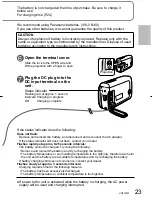 Preview for 23 page of Panasonic SDR SW20 - Camcorder - 680 KP Operating Instructions Manual