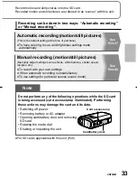 Preview for 33 page of Panasonic SDR SW20 - Camcorder - 680 KP Operating Instructions Manual