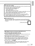 Preview for 21 page of Panasonic SDR-SW21P Operating Instructions Manual