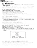 Preview for 4 page of Panasonic SH-FX85P Service Manual