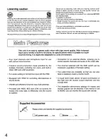 Preview for 4 page of Panasonic SHMX1200 - MIXER Operating Manual