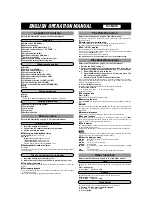 Preview for 11 page of Panasonic SJ-MJ17 Operation Manual