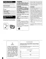 Preview for 7 page of Panasonic Sl-SW205 Operating Instructions Manual