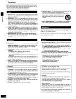 Preview for 4 page of Panasonic SLMC3 - COMPACT DISC CHANGER Operating Manual